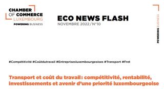 Le coût horaire moyen du travail du secteur du transport est de 39 € au Luxembourg
